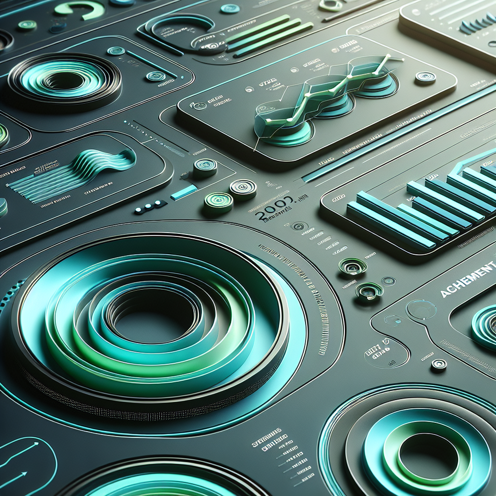 Modern gamification dashboard showing sales progress indicators and achievement tracking interface